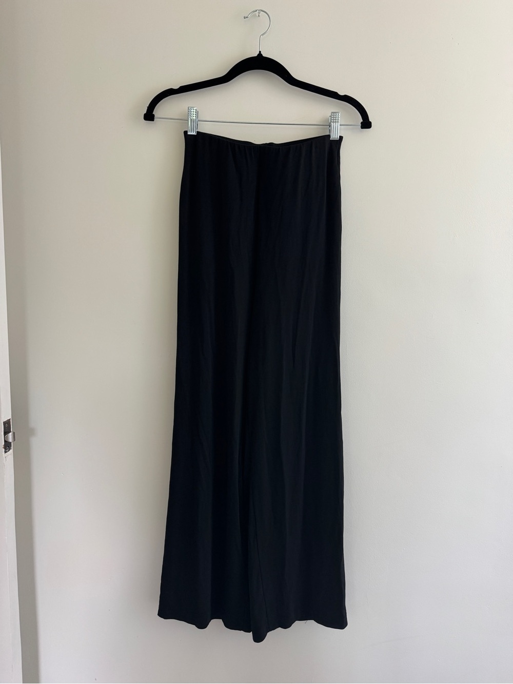 Wolford black wide leg pants
